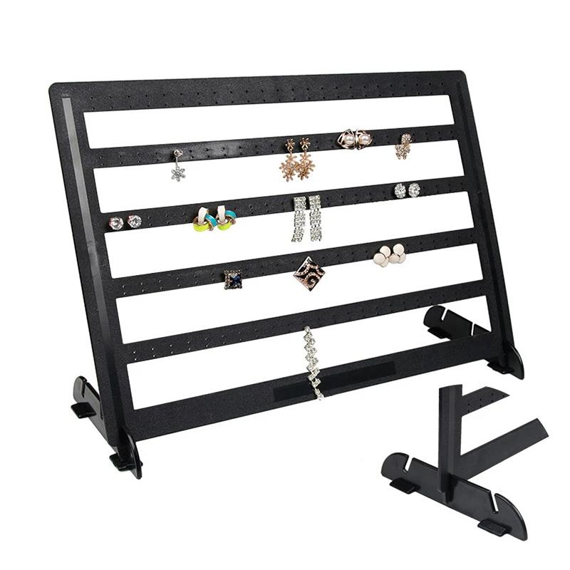 

Черный Съемный Стенд-Дисплей для Серёг Хранилище Держатель Полка Вмещает 240 Одиночных Серёг onesize