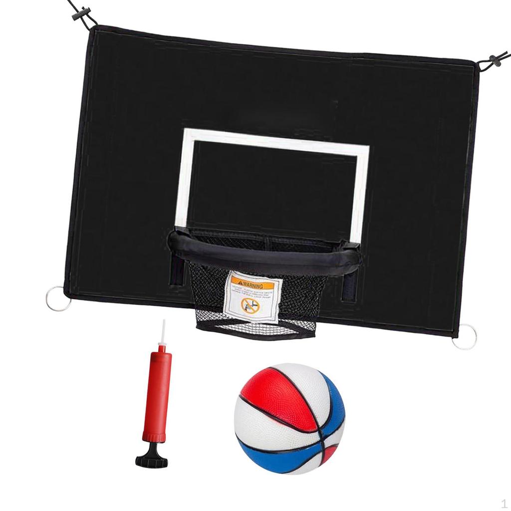 Basketball Hoop for Trampoline Frame Lightweight Backboard Sturdy Dunking with