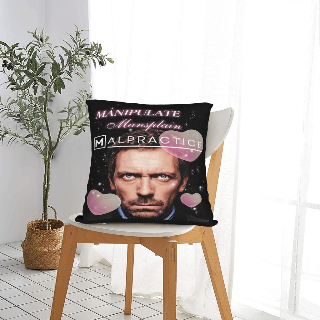 H-House-MD Manipulate Mansplain Pillow Cover Soft Cushion Cover Kawaii Pillow Case For Office Car Home Decor