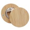 5pcs Magnetic Beer Opener Round Fridge Magnet Creative Bamboo Blank Bottle Opener  Guests
