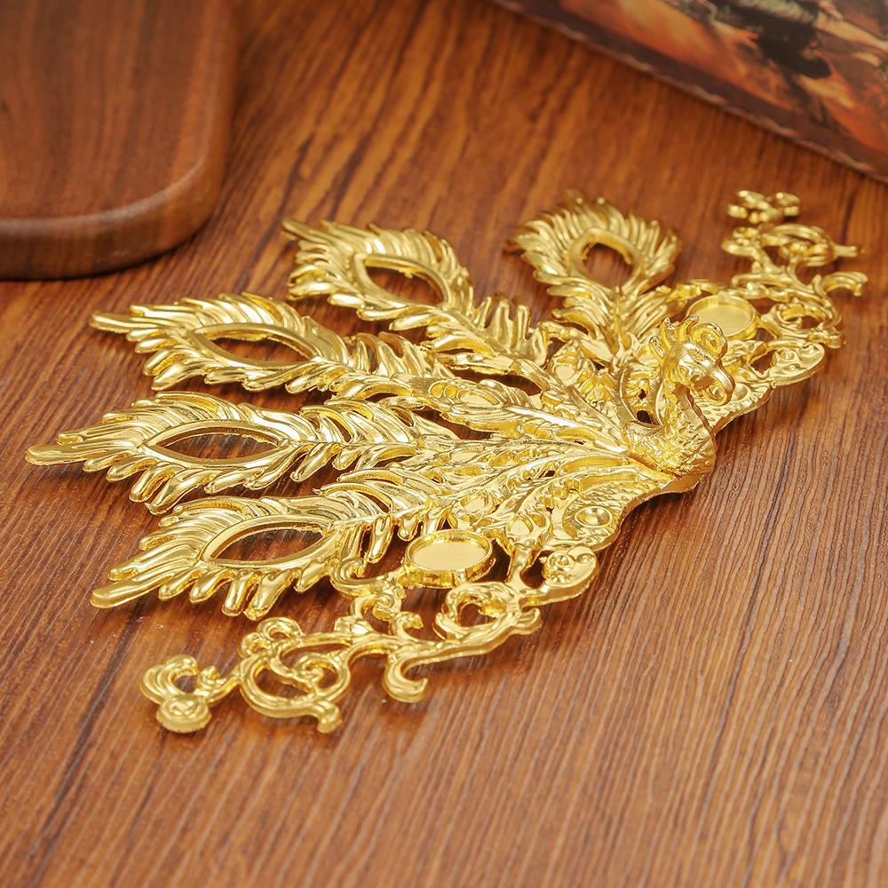 

Handmade Electrophoretic Alloy Phoenix Hairpin for Hanfu DIY Jewelry