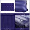 Inflatable Pillow Camping Travel Pillow Squared PVC Flocked Fabric Air Pillow for Camping Hiking