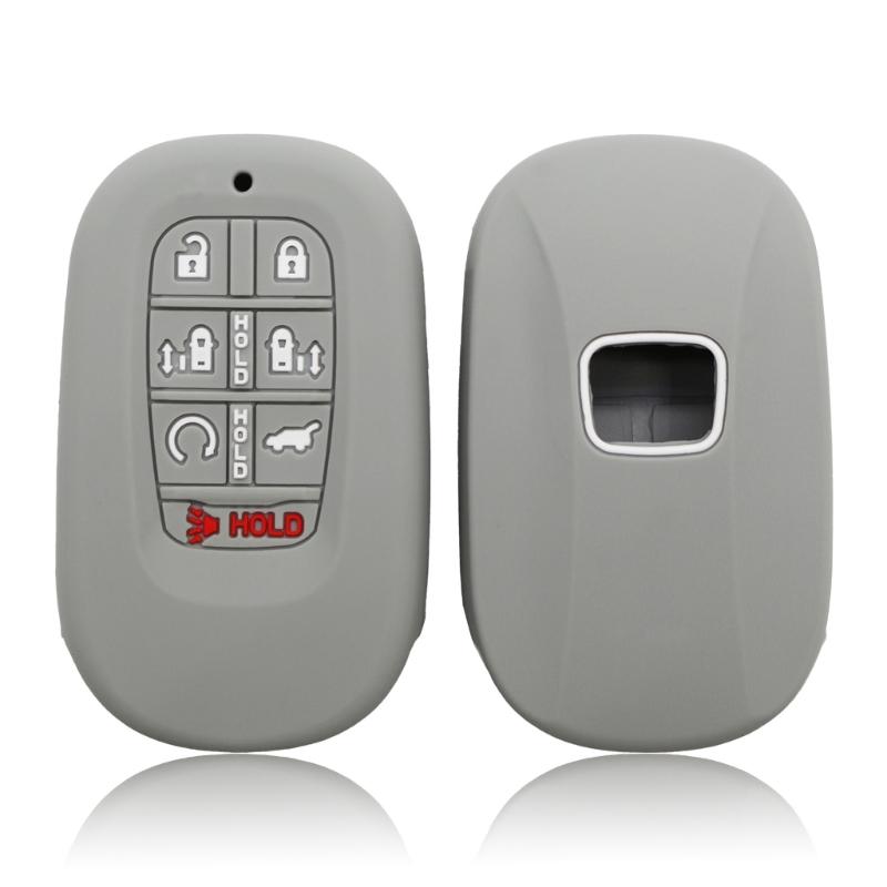 Key Fob Case Shell Cover For Remote 7+2 Button Designs Anti Shock Silicone Cover Non Slip Surfaces Universal Vehicle Fit