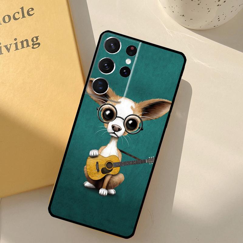 Chihuahua Dog Phone Case For Samsung Galaxy S24 Ultra S20 S21 S22 S23 S25 S9 S10 Plus S25 FE Cover Shell