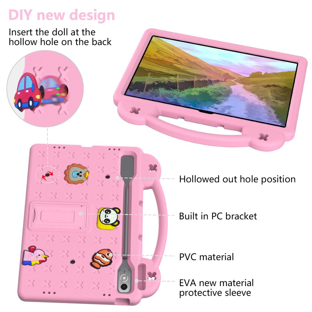 Kids Case for Tab P12 12.7 inch TB-370FU TB-371FC Xiaoxin Pad Pro 12.7 TB375FC TB373FU EVA Bear Handheld Tablet Cover