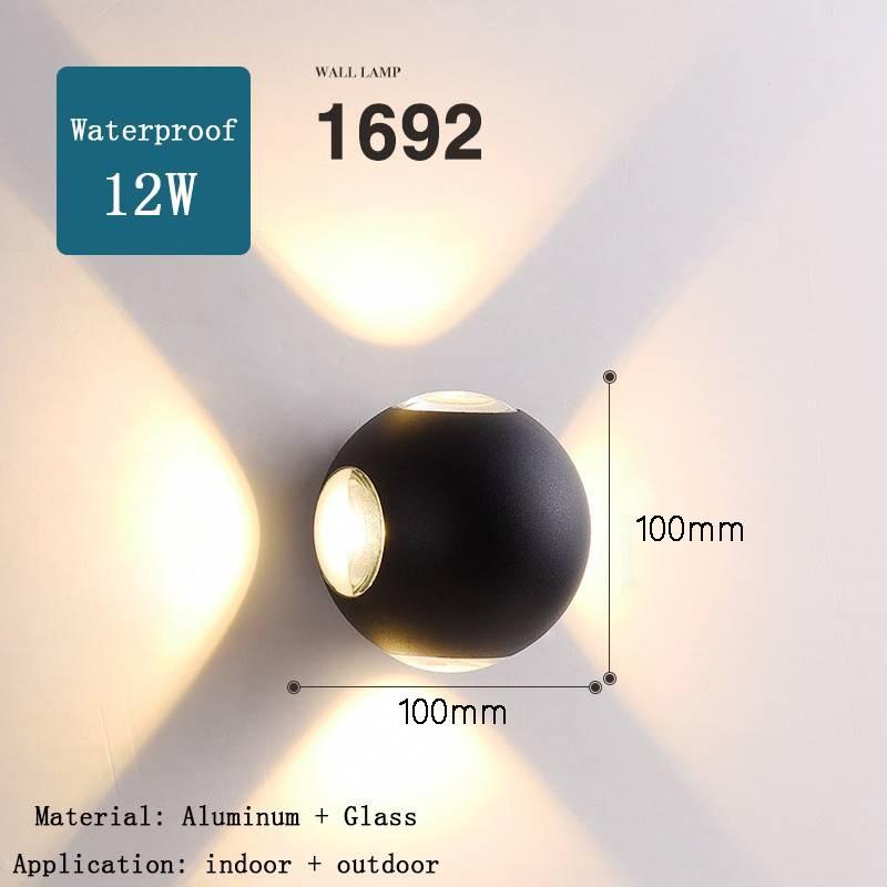 Adjustable Beam Angle Waterproof IP65 Wall Lamp LED Nordic Modern Lights Outdoor Garden Gate Balcony Courtyard Wall Light
