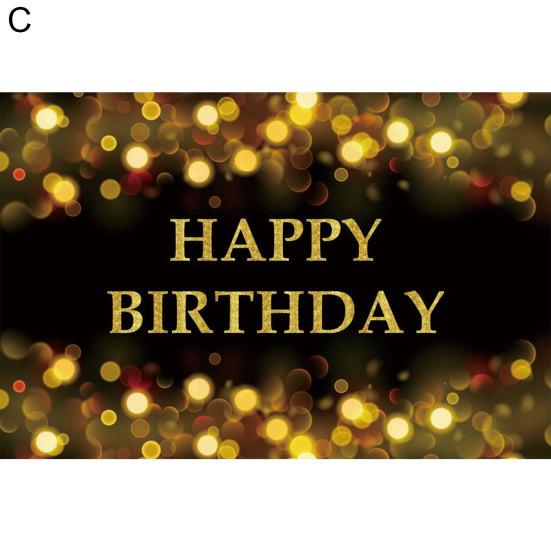 Happy Birthday Backdrop Banner Background Cloth Photo Props Party Decoration