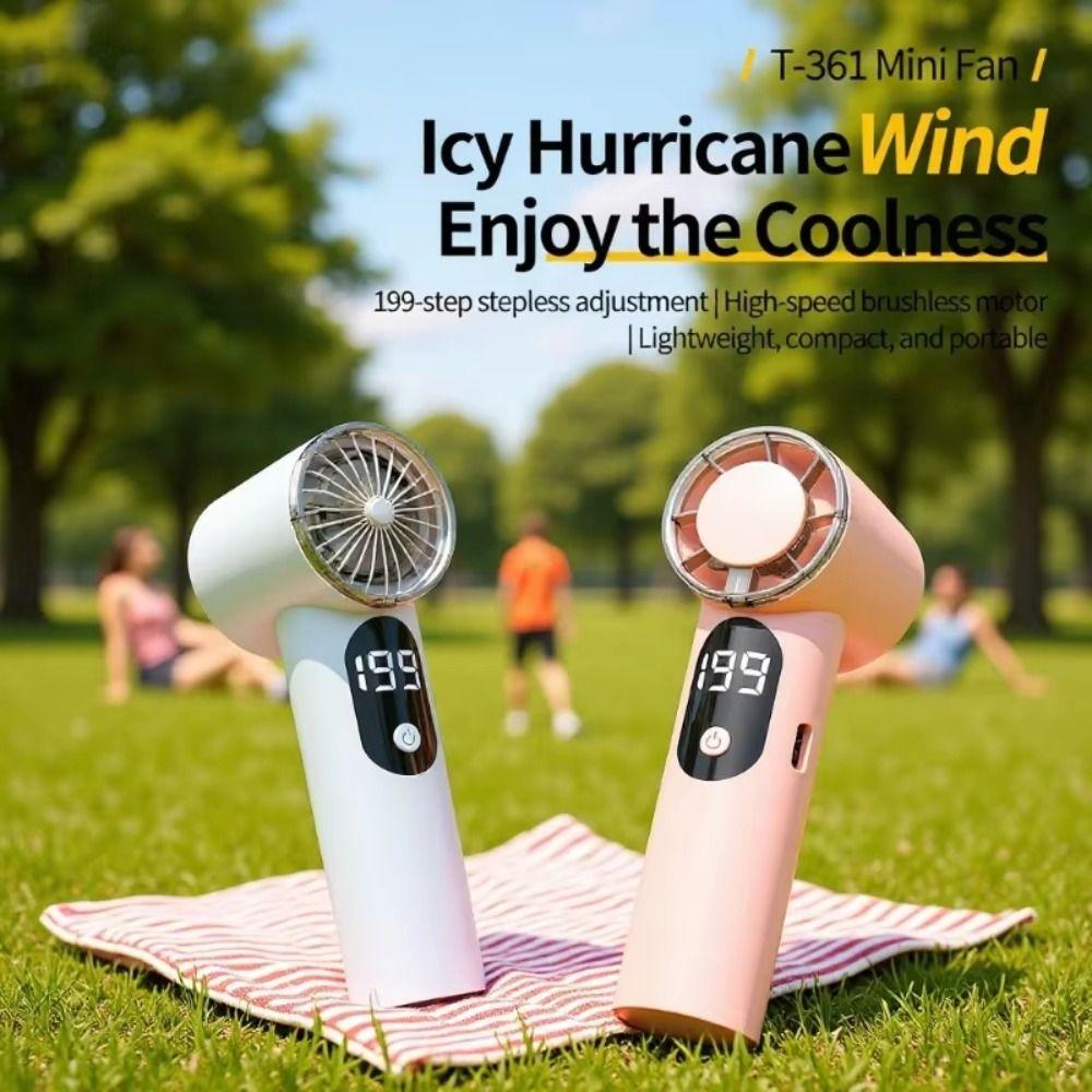 Rechargeable Cooling Fan Compact USB Fan Practical Gift Handheld Fan Daily Travel