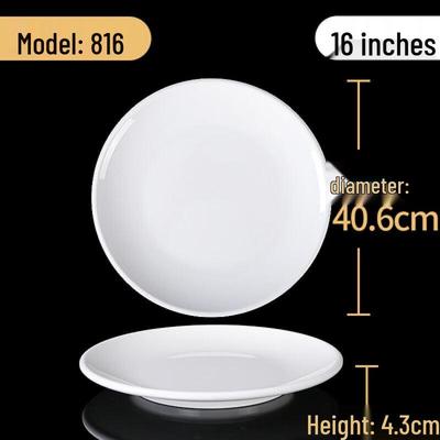Kemarite Commercial Melamine Round Flat Plate