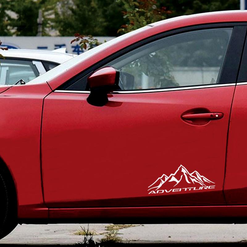 Mountain Adventurer Reflective Car Stickers Truck Automobile Decal Funny Vinyl Vehicle Decoration Motorbike Travel Cross-Country