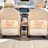 Car Seat Back Protector Kick Mat Leather Cartoon Automotive Anti-Kick Pad PU Leather Car Protector For Backseat Cover For Kids