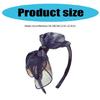 Lace Bowtie Hairband Female Flapper Costume Hairhoop for Formal Event Banquet