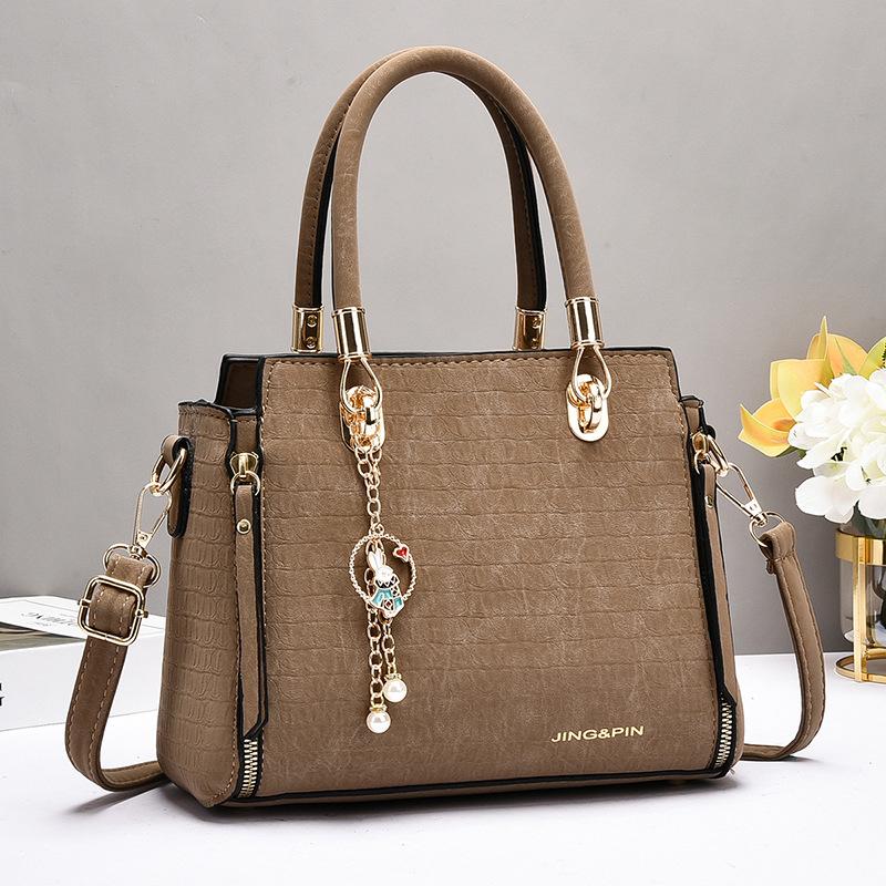 New Plaid Fashion Patchwork Handbag with Large Capacity Single Shoulder Bag with High Appearance Level Female Bag