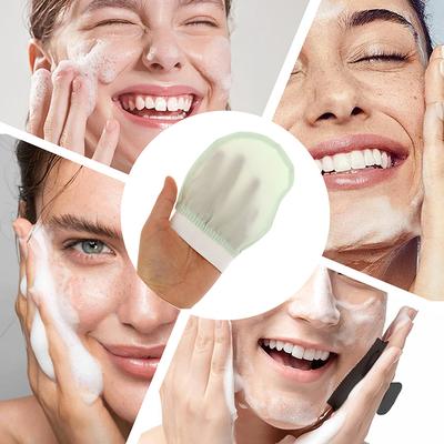 Silk Exfoliating Face Wash Beauty Towel Soft Exfoliating Skin Bath Scrub Silk Bath Face Wash Gloves