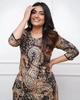 Women Top Tunic Cotton Blend Kurta Pant Set Indian Designer Party Wear Kurti