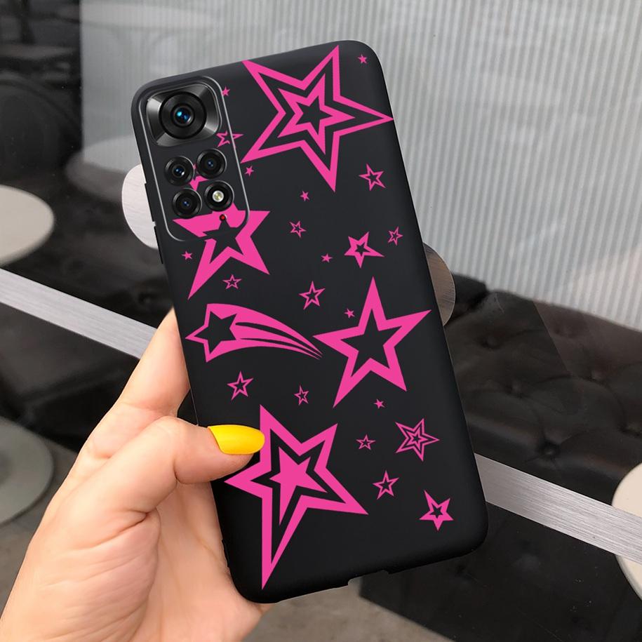 For Xiaomi Redmi Note 11 Case 2022 Slim Silicone Soft Flower Phone Cover For Xiaomi Redmi Note 11S Bumper Note11 Pro Plus Fundas