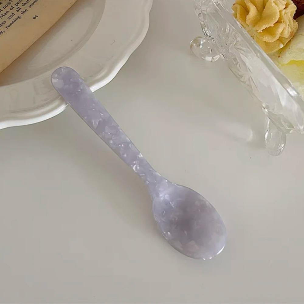 Cuchara de Postre Francesa Estilo Ins Original Cuchillo para Mermelada Mantequilla Vajilla Cuchara de Plástico Vajilla Encantadora Lindo Juego de Cuchara y Tenedor