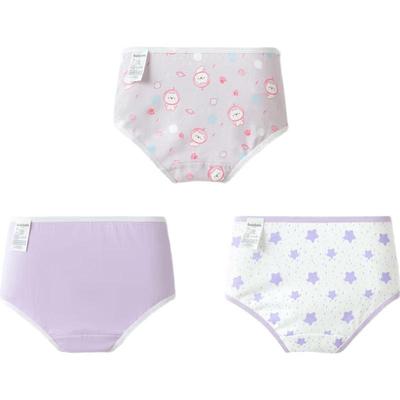 Balabala Girls' Antibacterial Cotton Briefs - 3 Pack