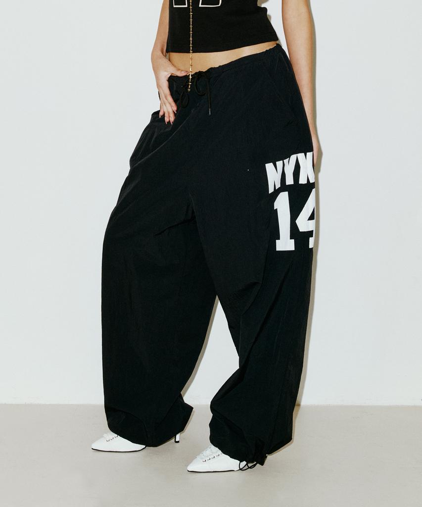 NYXX 14 Wide Track Pants Black