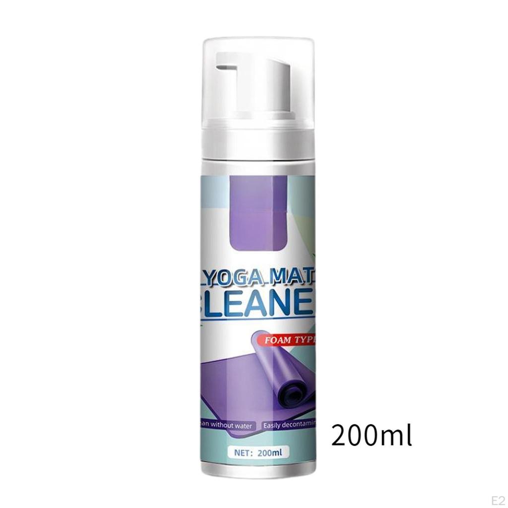 Schiuma Detergente per Tappetino da Yoga 200ml Pratica Portatile Rimuovi Macchie di Sudore Spray per Gattonare