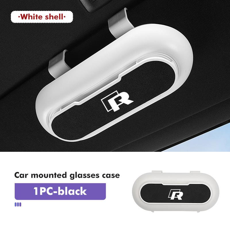 

2026 Hot Sticker Car Sun Visor Sunglasses Holder Case Easy Carry Glasses Box For Volkswagen mk6 CC B5 B6 B7 Golf 4 5 6 7 Scirocc