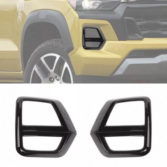 Front Fog Light Engine Inlet Outlet Vent Frame Trim Cover for Chevy Colorado 23+
