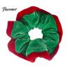 Soft Elastic Hair Bands for Women Christmas Velvet Scrunchies, Ties Girls, Lightweight Holiday Parties Contrast Color Ponytail Holder Accessories
