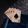 Full  Brooch Poker Card Flush  Charms Zinc Material for Men's and Women's Garment Shoes Decoration for Junk Case
