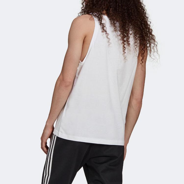 Adidas Originals Trefoil Tank with Contrast Trefoil Logo Sports Training Vest Men Tops White H06636