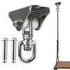 304 Stainless Steel Swing Hanger Swivel Hook for Yoga Playground Swing Sets Porch Wood Concrete Ceiling Silent 1000 Lb Capacity