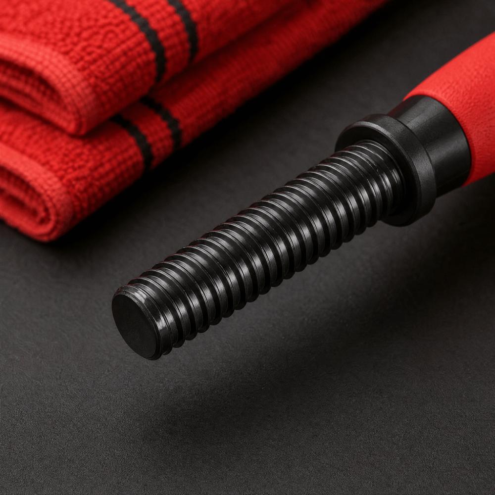 3PCS Steel Weight Bar Set Threaded Ends Black and Red Dumbbell Dumbbell Handle Set Weight Lifting красный/чёрный
