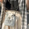 Niche Drawstring Crossbody Shoulder Kettle Bag Mobile Phone Bag Waterproof Yoga Bag Running Sports Outdoor Portable Bag