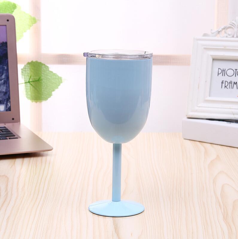 Stainless Steel High Stem 10oz Double Wall Champagne and Cocktail Glass