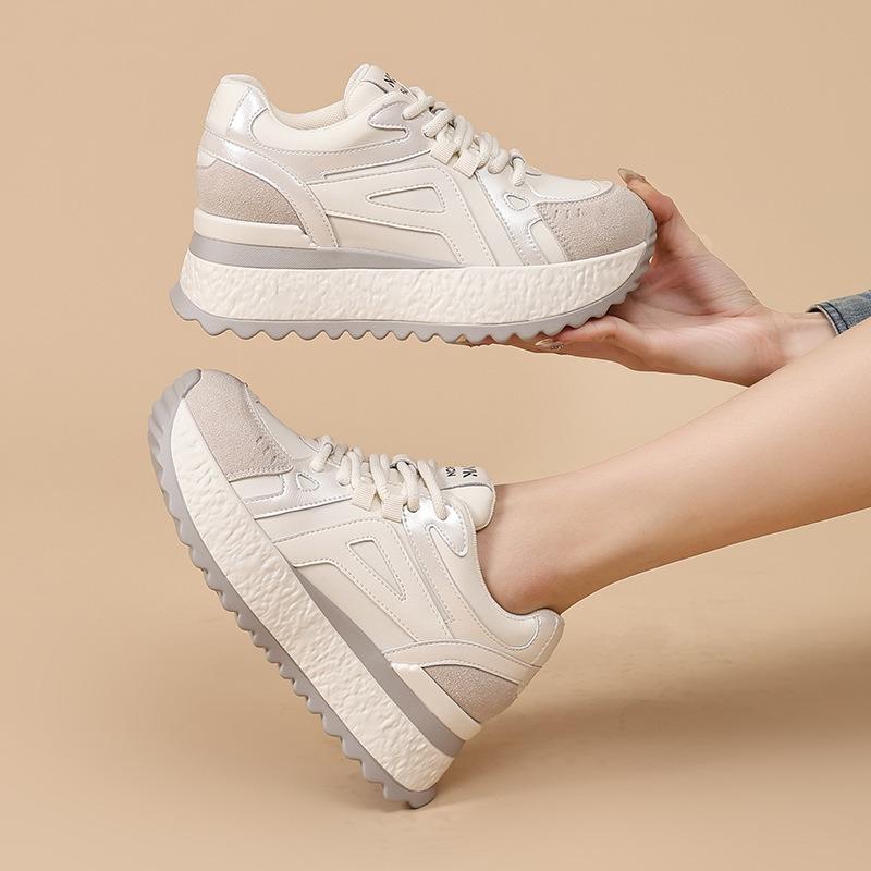 Autumn New Thick-soled Heightening Casual Running Sneakers Women's Shoes Versatile Shoes