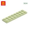 Non-Toxic 44Pcs/Lot 3034 2X8 Foundation Board Building Blocks Moc Basic Components Part Compatible With Bricks Children Toy Gift Box