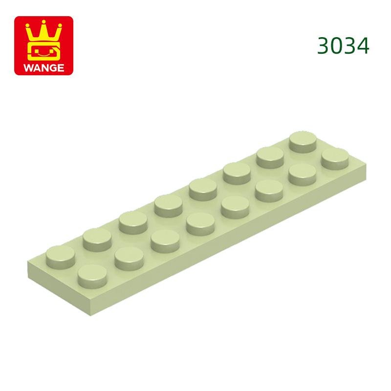 Non-Toxic 44Pcs/Lot 3034 2X8 Foundation Board Building Blocks Moc Basic Components Part Compatible With Bricks Children Toy Gift Box