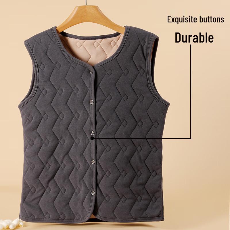 Langsha Women's Fleece-Lined Thermal Cardigan Vest