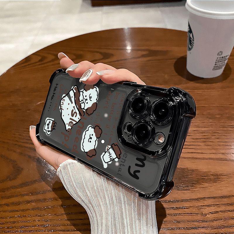 

Electroplated Airbag Case for Apple iPhone 13 to 17 Pro Max - High-End Feel and Niche Design iPhone X/XS (Universal)