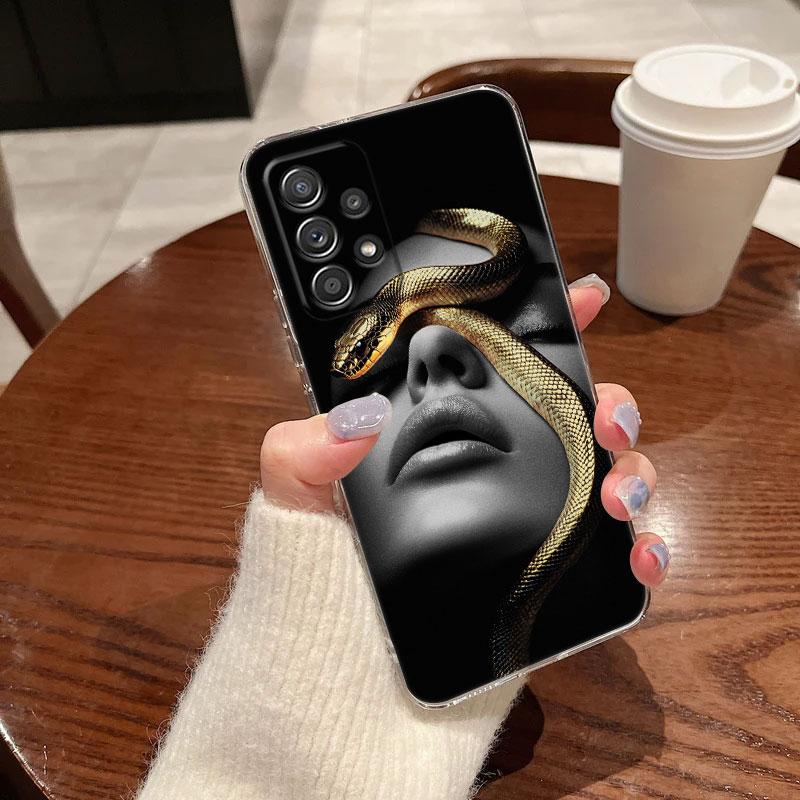 

Чехол для телефона Snakes and Women Прозрачный Мягкий Для Samsung Galaxy A56 A57 A37 A55 A54 A36 A35 A26 A25 A16 A17 A07 A52 A34 A73 A21s Galaxy A14