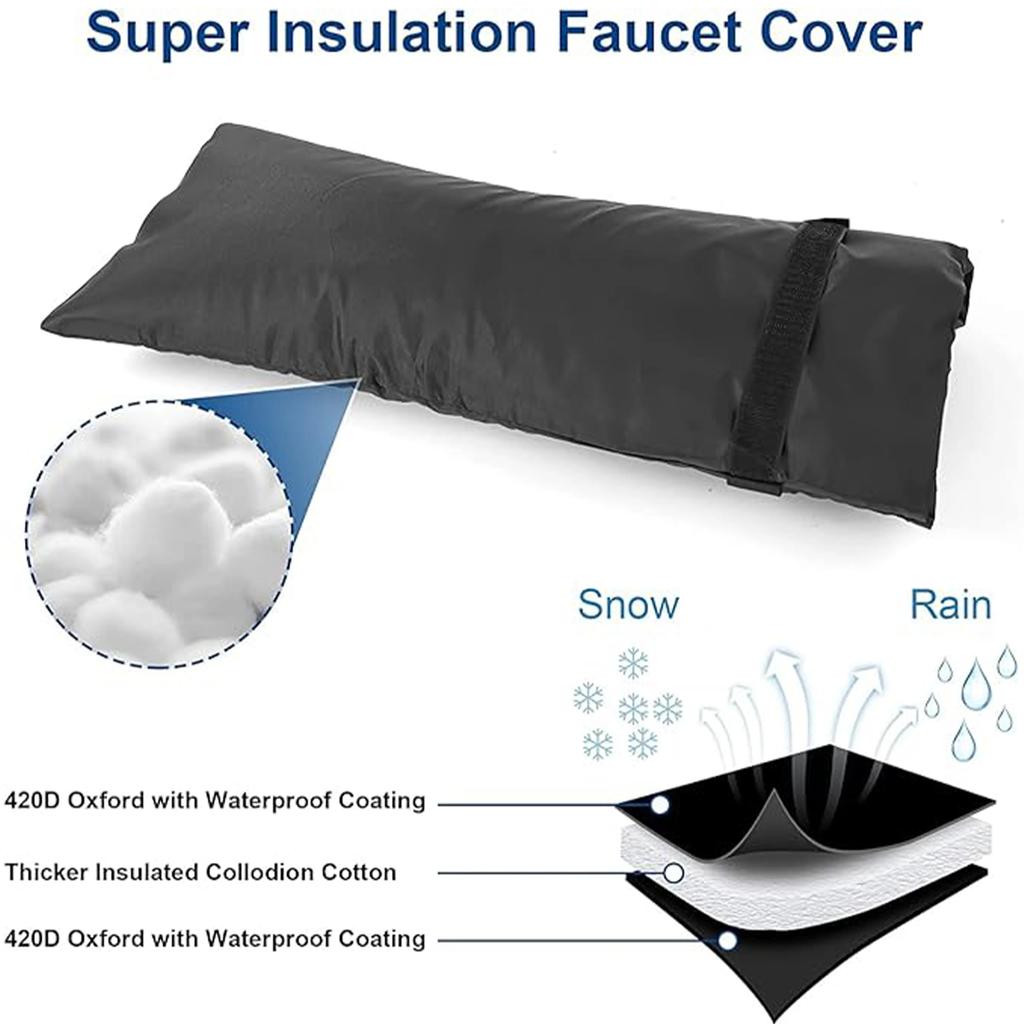 Faucet Cover Winter Outdoor Faucet Covers Protection Anti-Freeze Insulation Sleeve Outdoor Frost Protective Cover