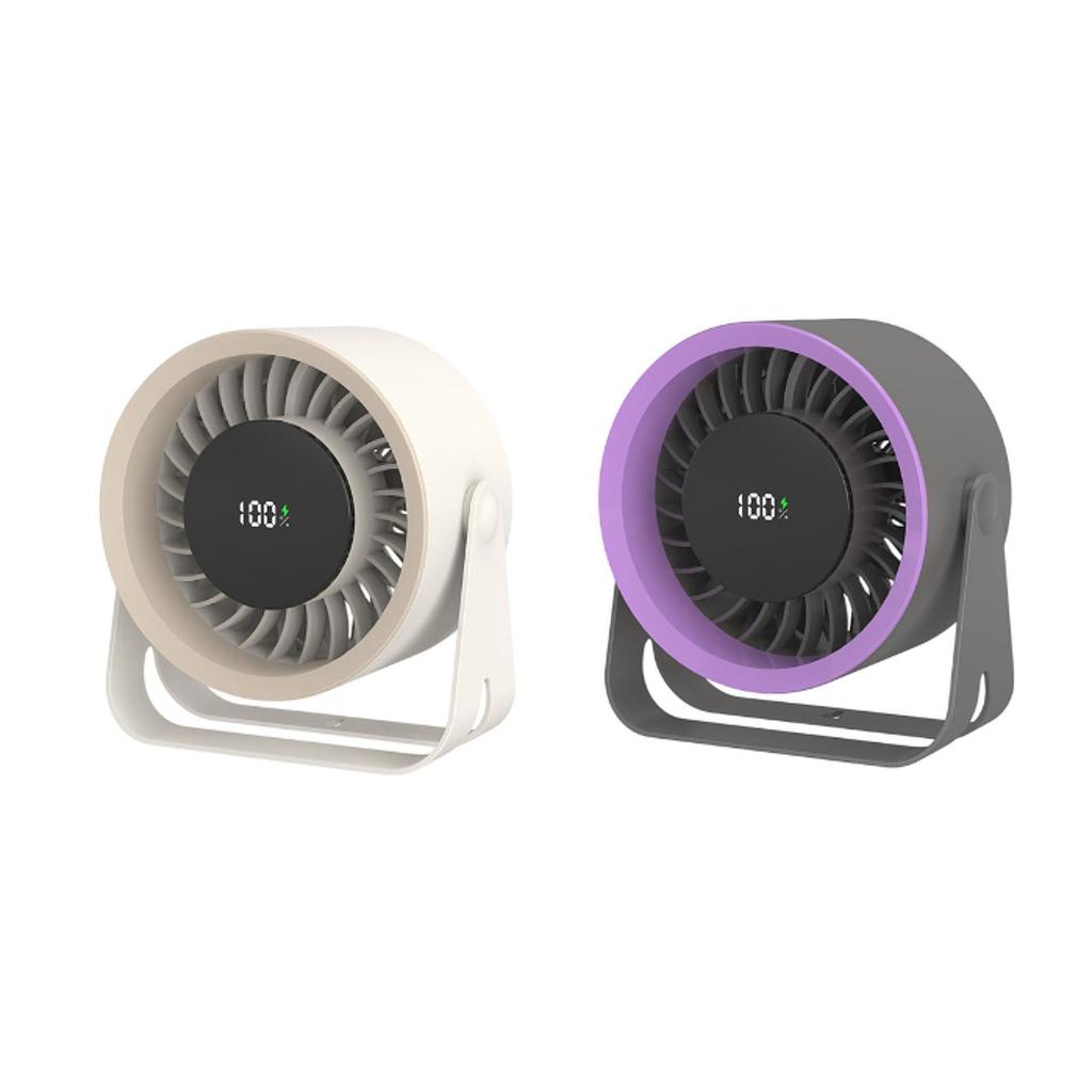 Desk Fan Circulator Fan Rechargeable Adjustable Cooling Fan Personal Fan for Office Traveling Indoor
