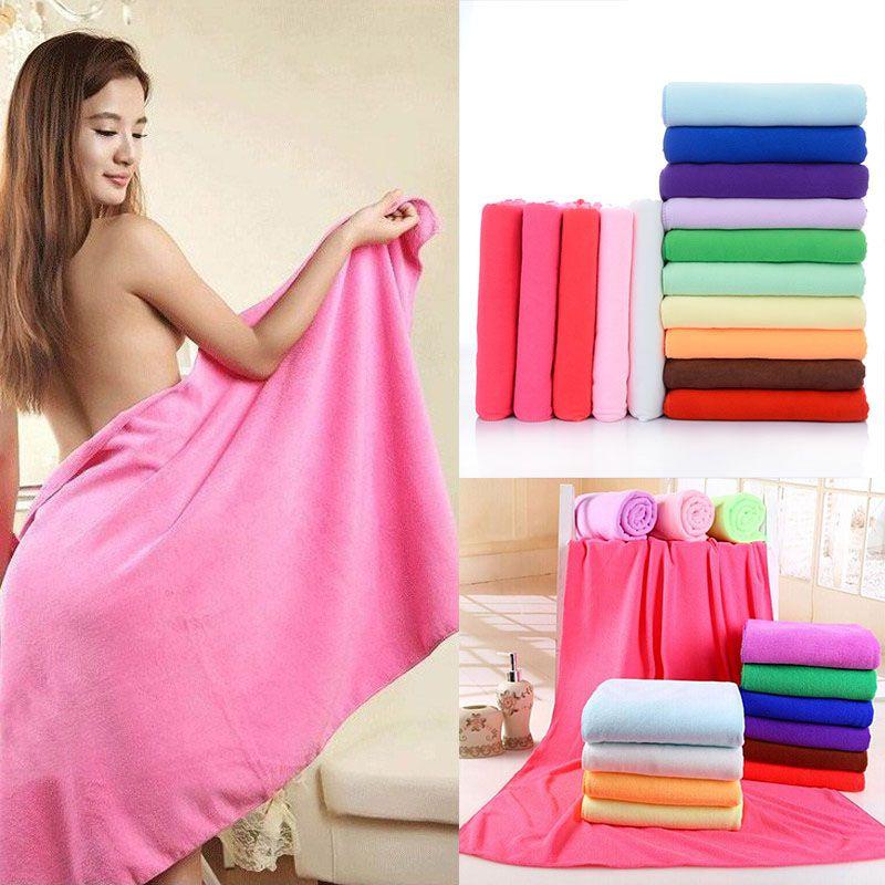 70x140cm Microfiber Fiber Bath Beach Absorbent Drying Washcloth Towel Shower