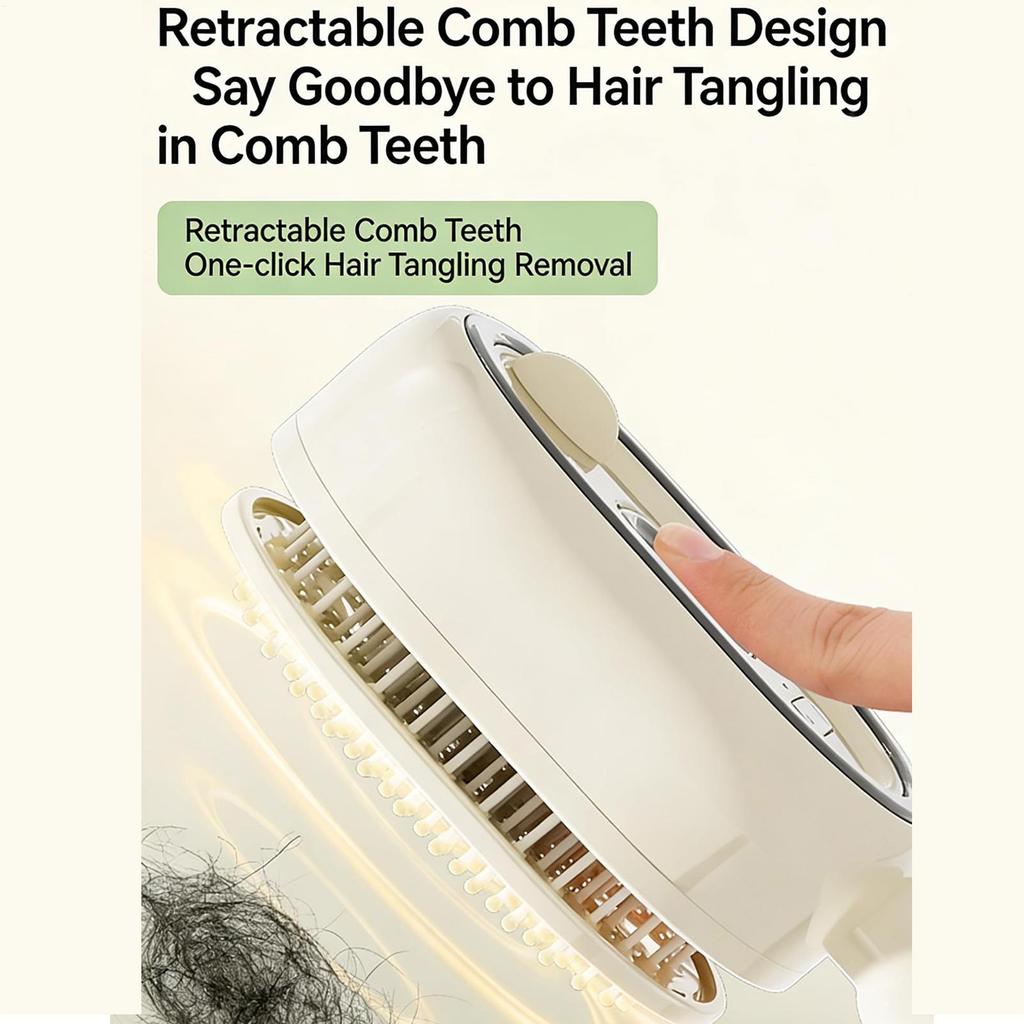 Steam Brush for Hair Rechargeable Detangling Comb with Oil Measuring Cup Steam Straightener Brush for Home Smoothing Curly Thick