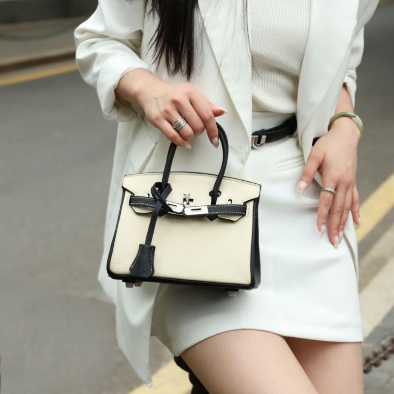 

Women s Bags High-end All-matching Tote Fashionable Cross-body Genuine Leather Length 25cm width 15cm height 21CM чёрный