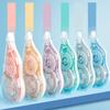 6Pcs Correction Tape Roller Set Smooth Compact Design No Drying Time Adhesive Grooves Built-in Roller Adhesive Tape