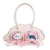 New Y2K Cute Ita Bag Large Capacity Fashion Shoulder Bag Lolita Girls Transparent Cosplay Underarm Bag DIY Badge Display Handbag