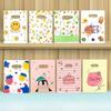 100piece Cartoon Printed Plastic Gift Bag Customized Handbag For Clothing Stores Flat Mouth Cosmetic Snack Storage Shopping Pock