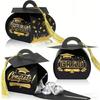 Graduation Hat Candy Holder with Fringes Decorative Gift Packaging Box Stylish Students Graduation Accessories