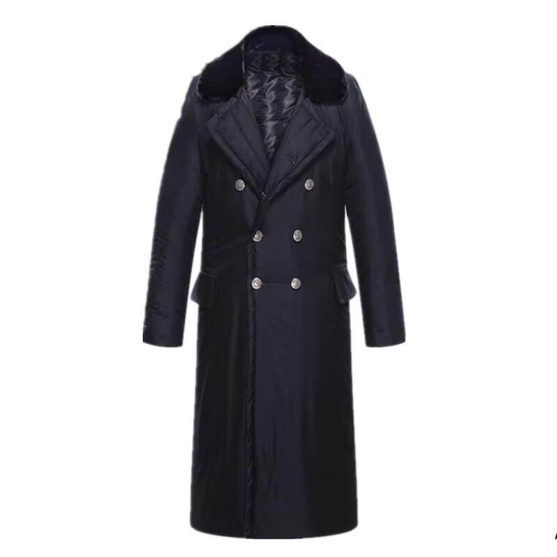 Men s Winter Thickened Over-the-Knee Cotton Work Coat One Size