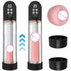 IPX7 Waterproof Electric Penis Pump Vacuum Pump Enlargement Extend Endurance Trainer for Larger Suction Toys for Men Masturbator